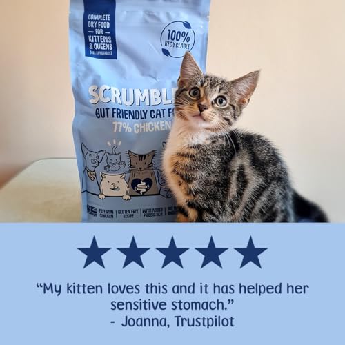 Scrumbles All Natural Dry Kitten Food with 77% Chicken, High Protein Food for Growing Kittens, 2.5Kgpackage may vary - Image 3