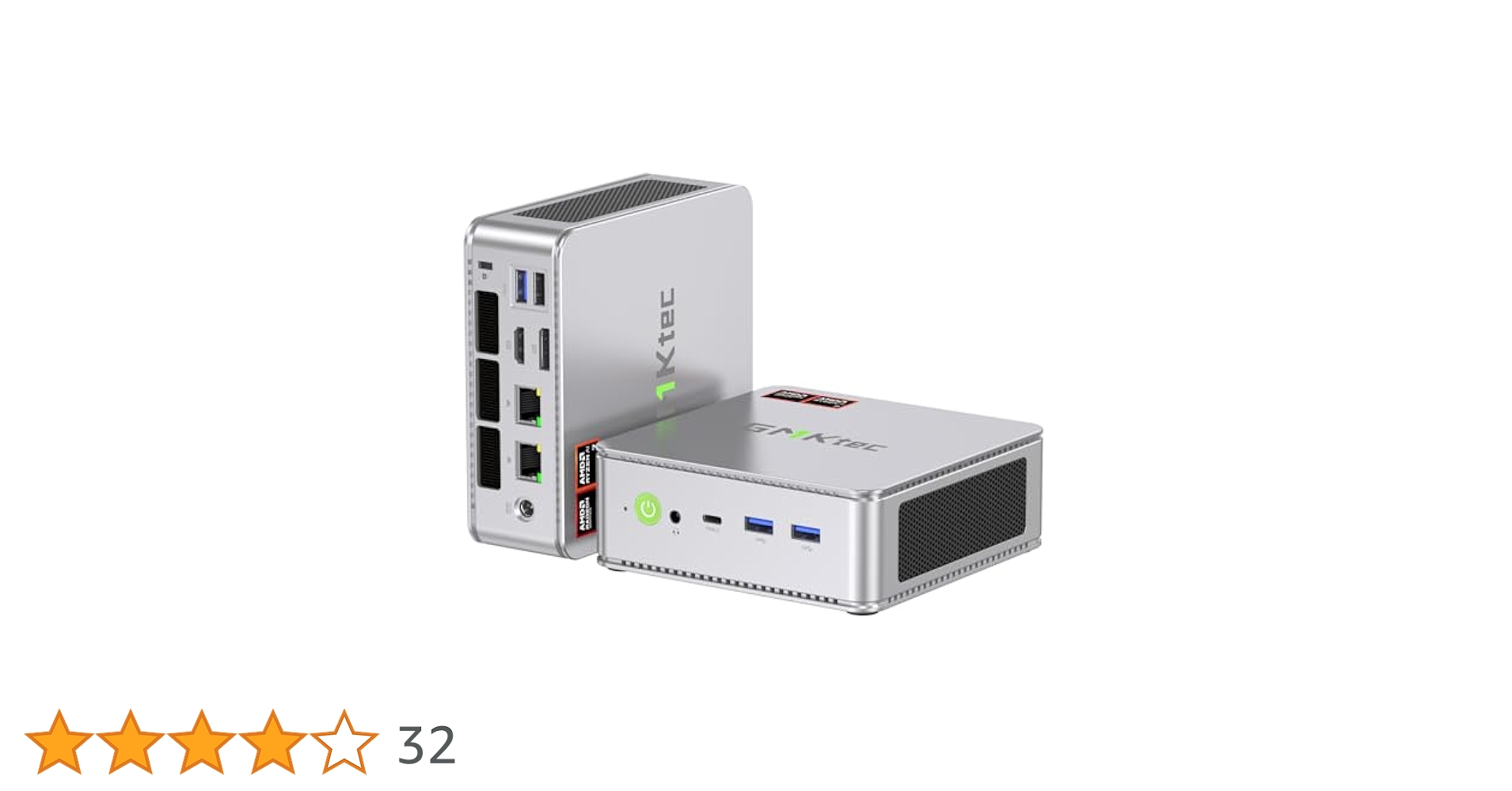 GMKtec Gaming Mini PC AMD Ryzen 7 8845HS 32GB DDR5*2 2TB M.2