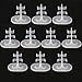 10Pcs Clear Doll Stands Display Holder Doll Accessories Fit for 11 Inches or Less Doll Display