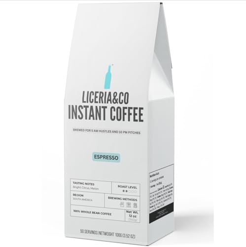 Image of Liceria&Co. Espresso Organic Instant Coffee |Premium Imported | Mild Roast |100% Arabica|100g |Rich & Intense Flavour Profile|