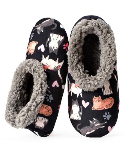 Slippers for Women Indoor Non-Slip, Fuzzy Slipper Socks with Grips, Winter Warm House Shoes, Cozy Gifts for Women