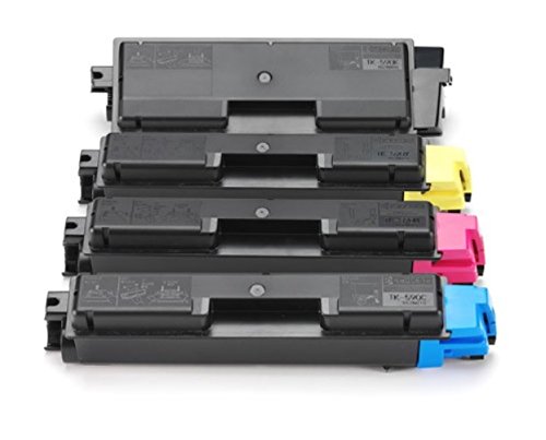 Toner Kyocera TK590 en lot de 4 cartouches d'encre CMJN pour imprimante laser