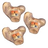 Barking Buddha Beef Knuckle Bones for Dogs | All Natural, Preservative Free, Premium Quality | Perfect Treat for Large Dogs | 3 Pack