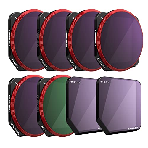 Freewell Todo el día - Serie 4K - 8 Filtros ND, ND/PL, CPL Compatibles con Mavic 3 Cover