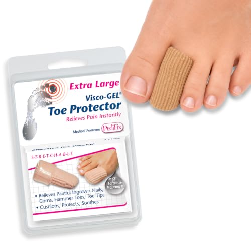 Pedifix Visco-GEL Toe Protector, Gel Cap for Corns &amp; Hammer Toe X-Large