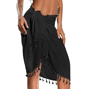 Eicolorte Sarong Cover Up Womens Beach Cover Up Bikini Bathing Suit Swimsuit Swimwear Coverup Sarong Pareo Wraps for Women