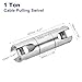 PATIKIL 1 Ton Cable Pulling Swivel, Alloy Wire Puller Cable Pulling Grip Swivel Wire Bearing Breakaway Tool Wire Line Rope Ball Bearing Swivel for Electricity Construction Home (2204 Lbs)