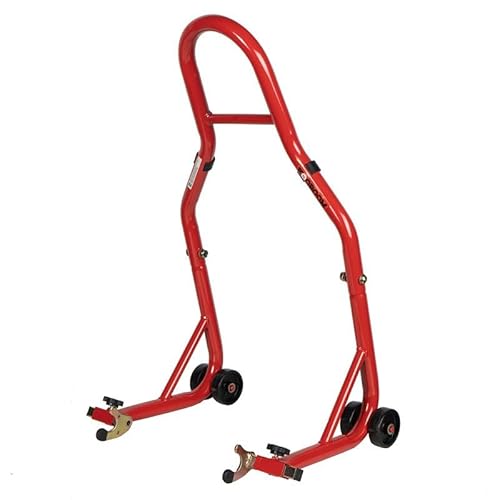 Béquille d'atelier Moto Arrière avec Support en V Rouge