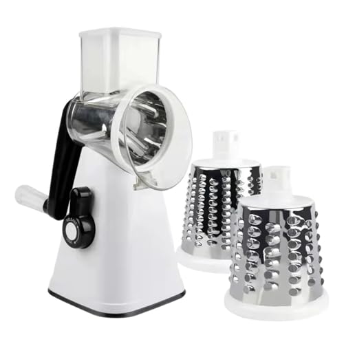 Rallador Manual Giratorio de QEMNAQQSI en Metal Blanco miniatura 1
