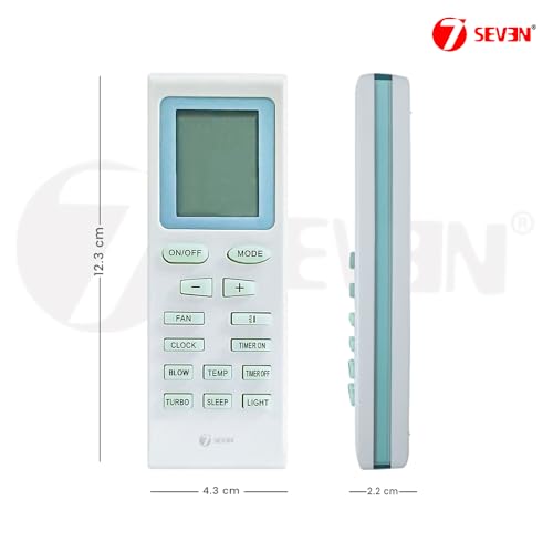 Image of 7SEVEN YB1FA Compatible Vertis Plus Air Conditioner remotes for Original Voltas AC Remote Control for 1 1.5 2 ton Split or Window ac - Match Exactly with Old Model 18A Remote for Better Performance