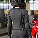 WOSAWE Damen Motorradjacke mit CE Abnehmbar Protektoren Sommer Atmungsaktiv Schutzjacken (Ohne Netzgewebe Schwarz, M)
