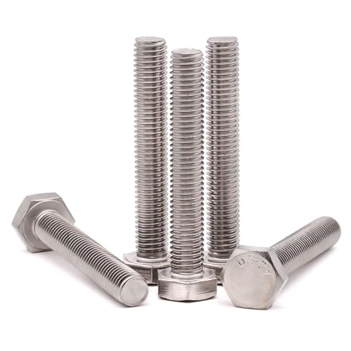 Boulon à tête hexagonale inox 304 pas épais filetage complet machine 7/16-14 x 3" pour fixation