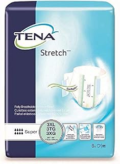 Tena Bariatric Briefs 3XL XXXL, Case/32 (4/8s), Waists 64 - 95 in