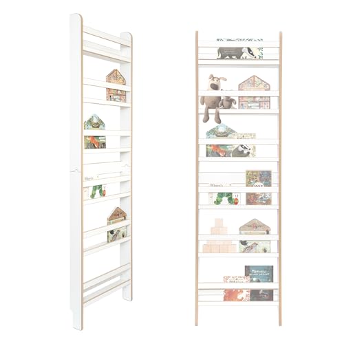 MAMOI Bibliothèque Montessori pour Enfant en matériau dérivé du Bois - Bibliothèque Murale pour Chambre d'enfant