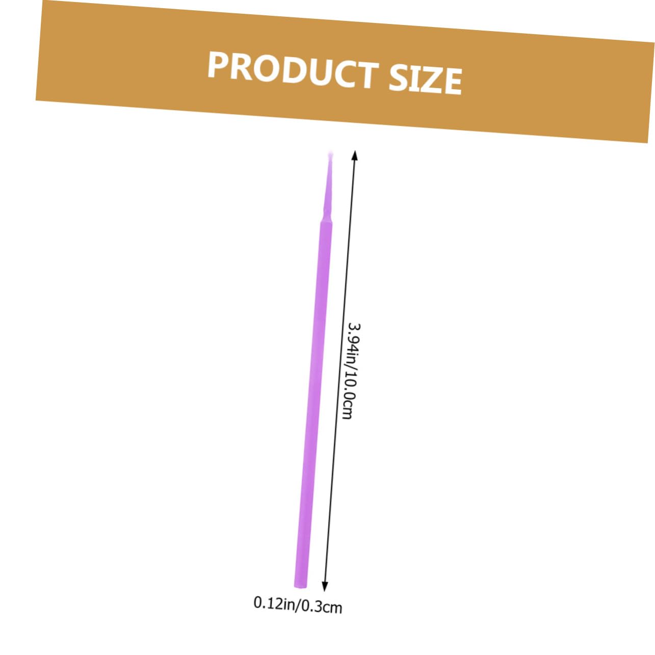 OSOLADY Disposible Beauty Cotton Brush for Makeup and Tattooing 4 Pack Precision Cuspidal Plastic Stick