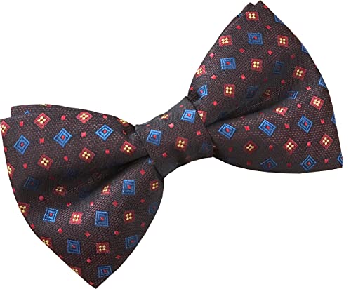 Nœud papillon prêt à être noué noir rouge bleu jaune pour costume