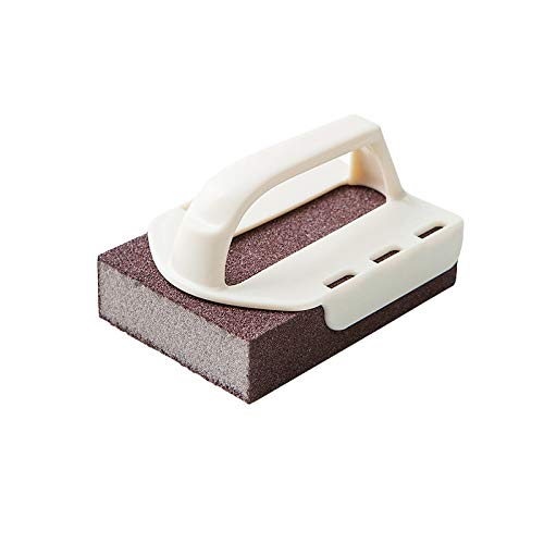 HIUGHJ cleaning tools Home Magic Strong Decontamination Bath Brush Magic Brush Metal Rust Remover Cleaning Brush Sponge Rub,Light Grey