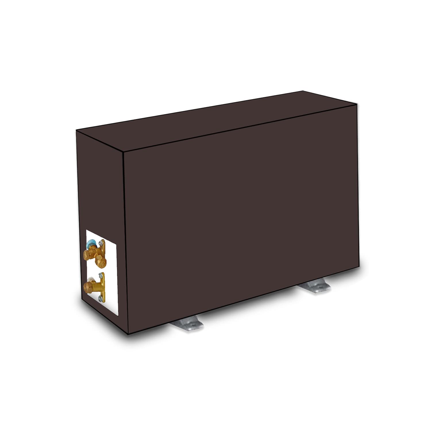 KANUSHI industries® 100% Waterproof Split AC Cover For outdoor Unit 1.5 to 2.0 Ton Capacity (VAR-AC-OUT-TRANSPARENT) (VAR-AC-OUT-WATRERPROOF-COFFEE-01)