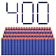 ZWOOS Darts Pfeile für Nerf 7,2 cm 400 StückRefill Darts Nachfüll Bullets Schaumstoff Darts s für Nerf N-Strike Elite Series Blasters Spielzeugpistole