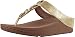 FitFlop Women's Roka Toe Thong Sandals - Leather Gold 7