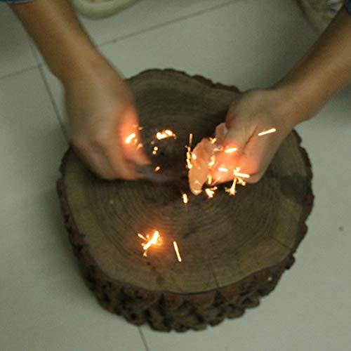 Useful Emergency Fire Starter Metal -Outdoor Camping Hiking Instant Survival Flint -Safety Durable Accessory -Camping Emergency Gear Carbon Steel Fire Striker(Without Stone) #TOP1