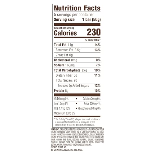 CLIF Bar Nut Butter - Organic Snack s - Chocolate Peanut Butter - Organic - Plant Protein - Non-GMO (1.76 Ounce Protein Snack s, 5 Count)