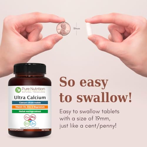 PURE NUTRITION NATURAL TREASURES PN_GR_ Ultra Calcium 180 Calcium Tablet 1000Mg