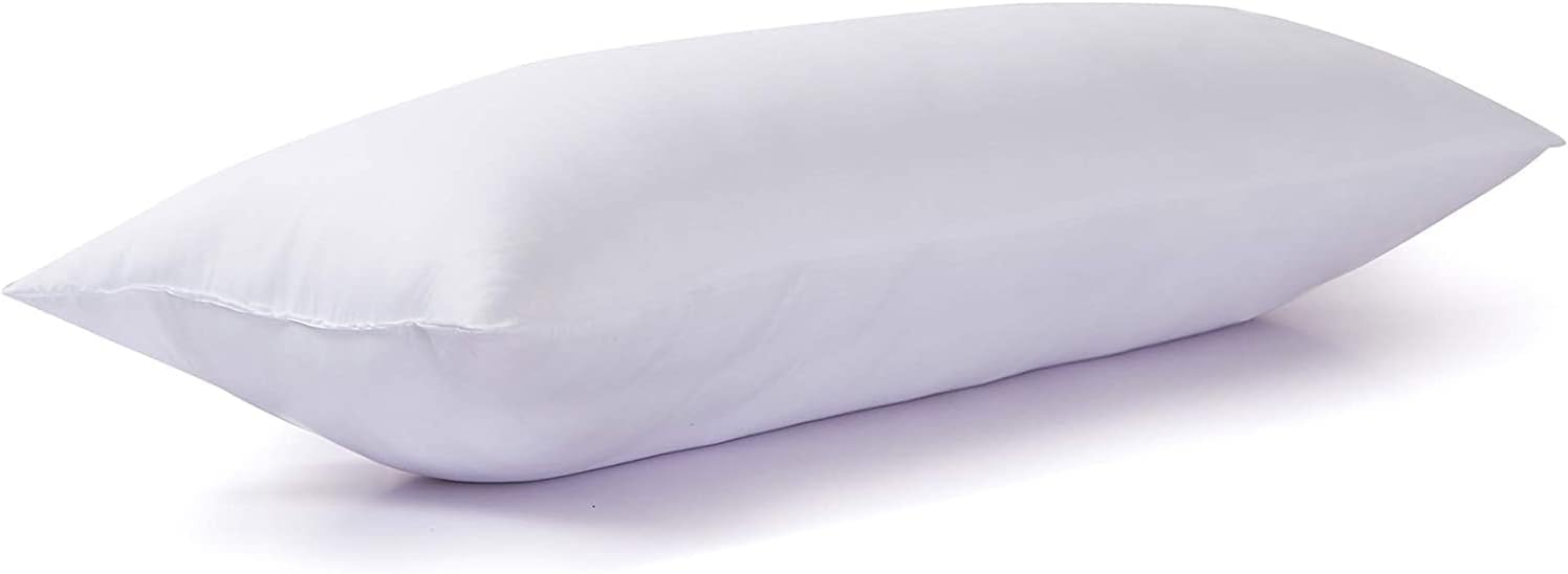 Acanva Fluffy Bed Sleeping Side Sleeper Body Pillow Insert, Long20x60(Pack of 1), White