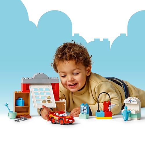 Image of LEGO DUPLO│Disney and Pixar Cars McQueen's Visit to Doc's Garage 10456 Building Blocks Toys for 2+ Gift for Boys and Girls