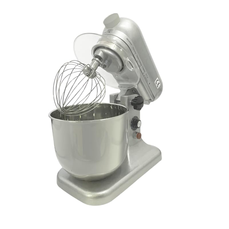 Batteur Mélangeur Professionnel – Bol Inox 7 L – 10 Vitesses – Fouet, Palette et Crochet Inclus – Corps Métallique Robuste