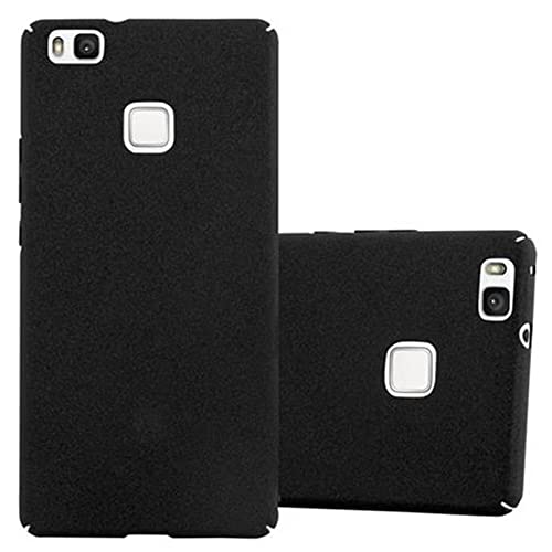 Cadorabo Custodia per Huawei P9 LITE in FROSTY NERO - Rigida Cover Protettiva Sottile con Bordo Protezione - Back Hard Case Ultra Slim Bumper Antiurto Guscio Plastica