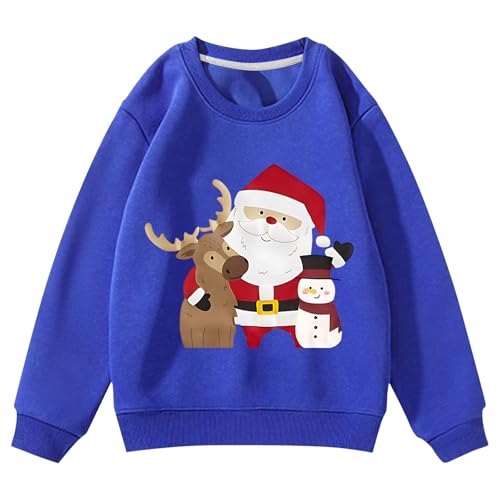 Sweat garçon col rond confortable contre le froid des tenues de vacances