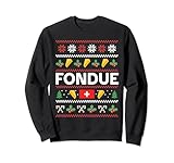 Suéter feo de fondue navideño con queso suizo Sudadera