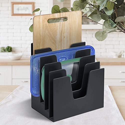 Acrimet 5 Section Incline File Sorter Organizer, Desktop Mail Holder, Black by Acrimet - Used condition - Image 8