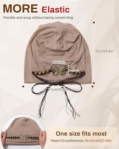 Gorro Slouchy para Mujer estilo Vintage Y2K miniatura 6