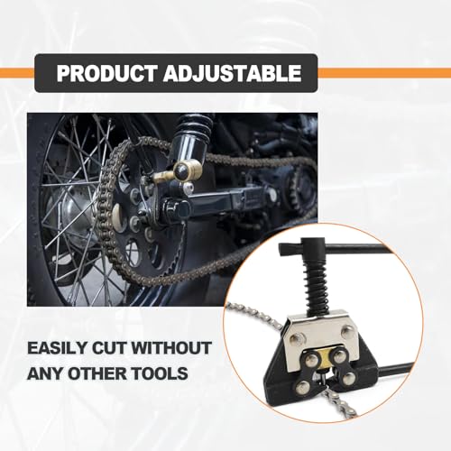Image of Roller Chain Breaker Detacher Tool Fit for #25#35#41#40#50#60 415H, 428H, 520, 530 Roller Chain Motorcycle Bicycle Go Kart ATV Chains Replacement, Breaker /Cutter