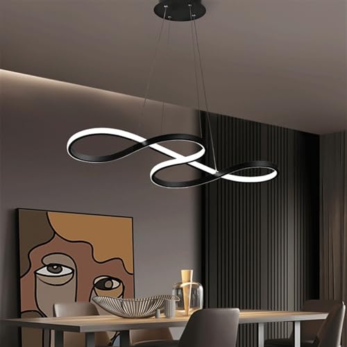 Lustre LED moderne pour salon : suspension style loft contre le manque de clarté - 5