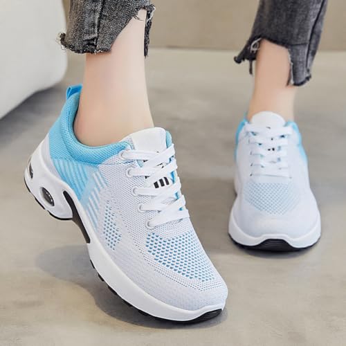 Image of Padgene Womens Sneakers Air Cushion Running Shoes Lightweight Tennis Walking Shoes Mesh Breathable Gym Work Fashion Sneakers Athletic Comfortable Casual
