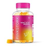 Pink Stork Total Bloat Gummies: Tropical Turmeric Bloating Relief Gummy, Digestion + Energy + Metabolism Support for Women, Women-Owned, 60 Gummies