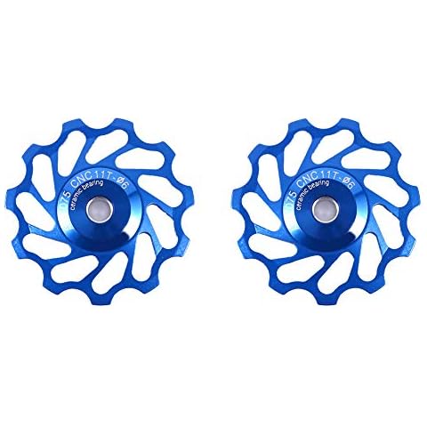 2 Pcs Schaltwerk Riemenscheibe Aluminium Führungsrad Schaltwerk Riemenscheibe Cover