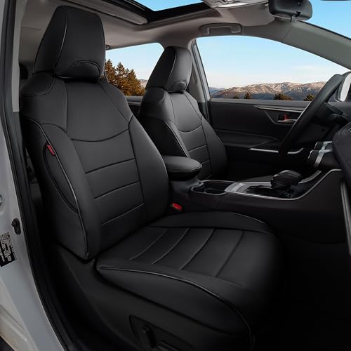 Ranaya Custom 1:1 Fit Seat Covers for Toyota Corolla Cross (Gas Only) 20222026 L LE XLE Full Set Front & Rear Premium Waterproof Leatherette Airbag Compatible Pet & Kid Friendly Black
