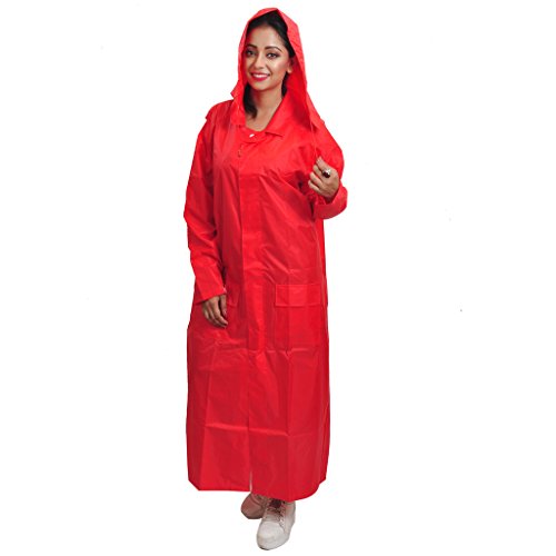 Duckback Women's Solid Raincoat (katredm_Red_Medium) Amazon.in Clothing & Accessories