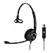 Produktbild Sennheiser SC 230 USB Monaural Headset mit Noise Canceling-Mikrofon schwarz