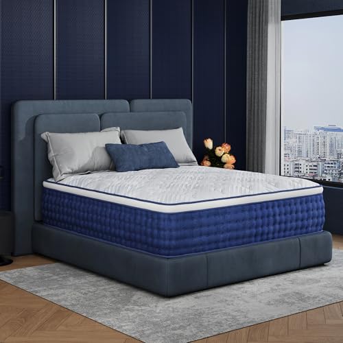 Image of Queen Size Mattress, 10 Inch Queen Size Hybrid Mattresses in a Box