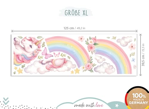 Sticker licorne arc-en-ciel pour accompagner les nuits de bébé