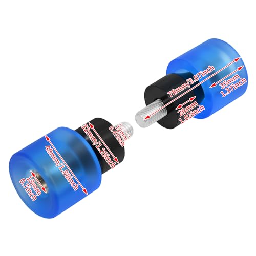 Lot de 2 protections moto bleues pour Harley-Davidson