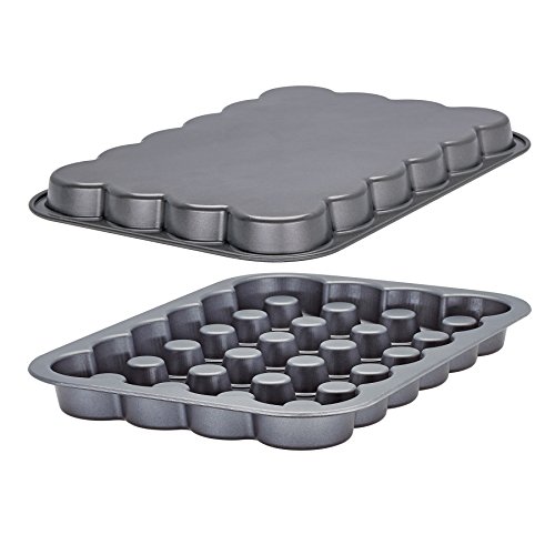 Baker's Advantage Fillables 2-Piece Non-Stick Sheet Cake Pan, Set of 1, Gray