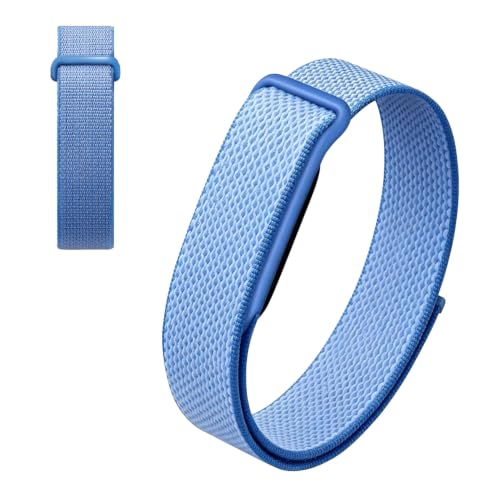 [HNWEIWEI] �����o���h Google Fitbit Air �p �����o���h �_�炩���V���R�� �h�� �ϏՌ� �h�� �E���ȒP �E�F�A���u��Fitbit Air �����p�X�g���b�v �i�u���[�j
