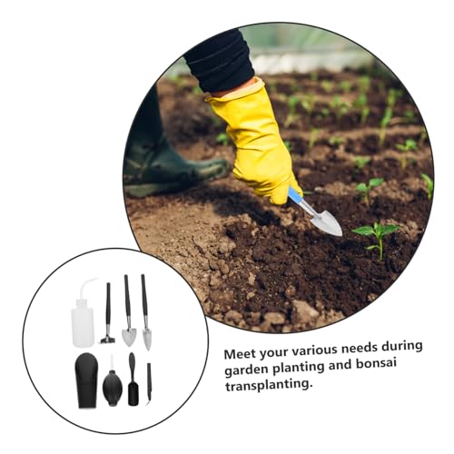 TOYANDONA 8Piezas Herramientas de Jardín para Suculentas Kit de Trasplante Mini para Plantas de Interior Incluye Pala Pequeña y Tenedor Desmalezador Manual - imagen 8