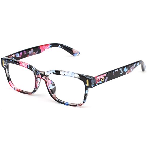 GQUEEN 201584 Modern Fashion Rectangular Bold Thick Frame Clear Lens Eye Glasses,Mixed Color